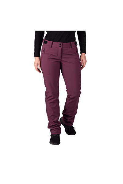 NORTHFINDER ANGELA – pantaloni de drumeție softshell pentru femei, strugure n...