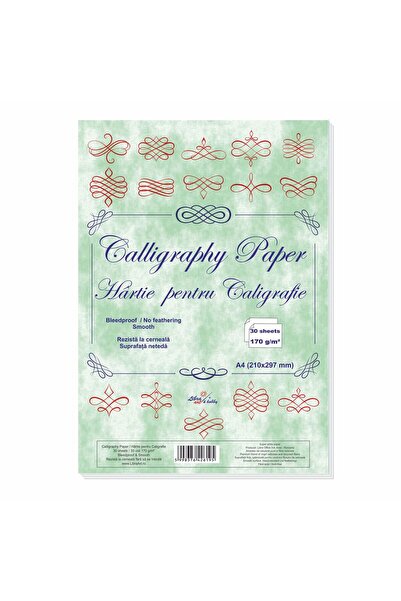 Libra Hartie alba pentru caligrafie, suprafata neteda 30 coli 170g