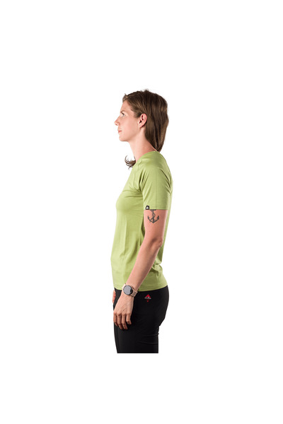 NORTHFINDER Tricou femei, material moale, strat bază amestec bambus IVANA, Verde
