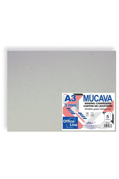 Libra Carton de legatorie / Mucava A3 cu grosimea de 3 mm set 5 coli