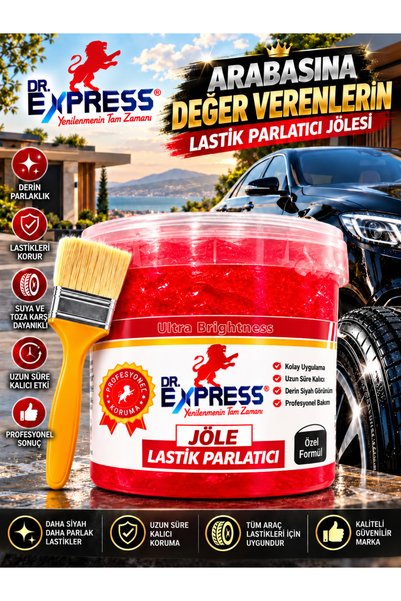 Drexpress Premium Lastik Parlatıcı Jöle 500 ml Parlak Görünüm Uzun Süre Etkil...