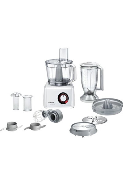 Bosch Robot de bucatarie MC812W620, 1100 W, 3.9 L, 50 functii, Selector vitez...