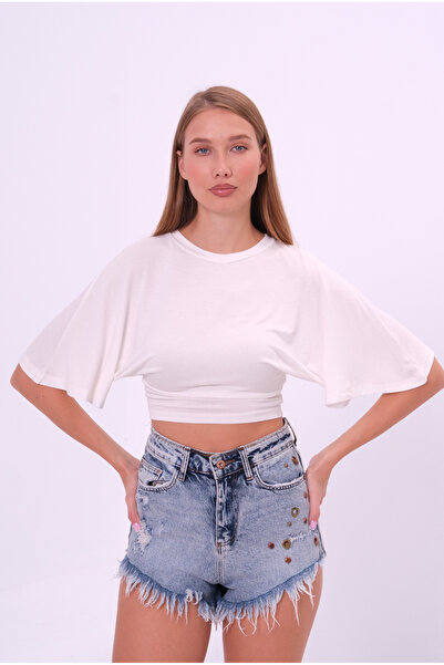 COTTONLAB Bluza od prirodne viskoze sa širokim rukavima