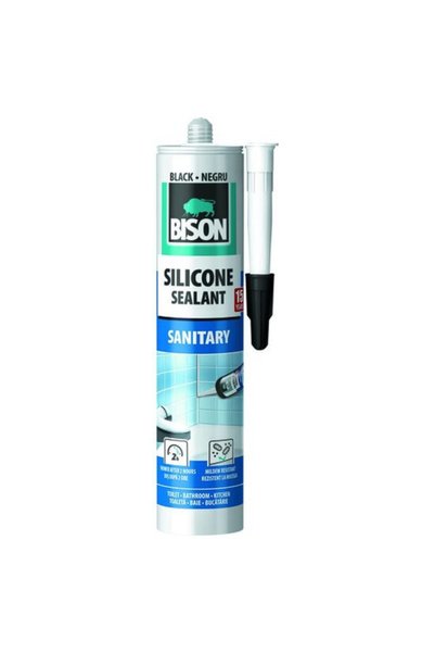 Bison Silicon sanitar negru 280ml