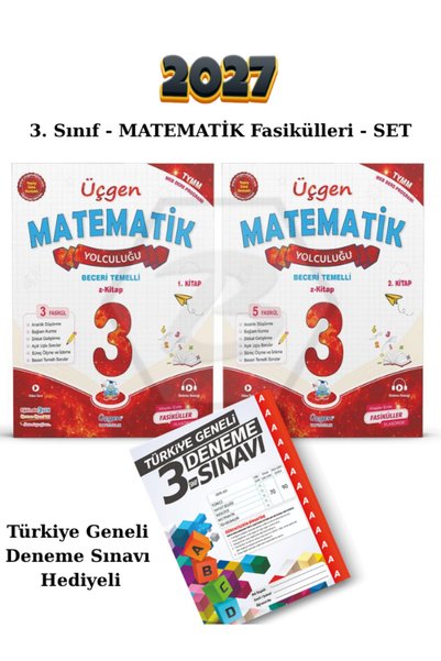 Üçgen Yayıncılık 3.SINIF – Beceri Temelli – MATEMATİK Fasikül Set 1. Kitap ve...