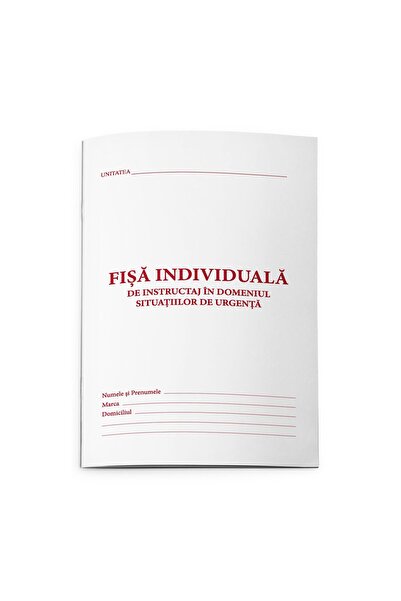 Libra Individual training sheet in the field of emergency situations SSU