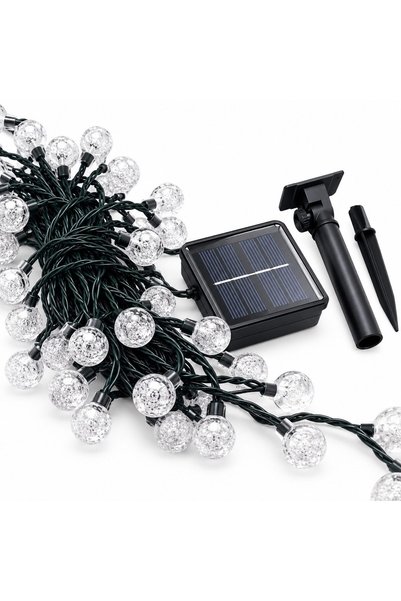 Flippy Instalatie de Craciun Solara, Flippy, Tip Globuri de Cristal, 100 LED-...