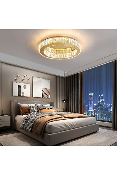 Flippy LED chandelier with remote control and crystal VERTUS 18W, 30cm, Circl...