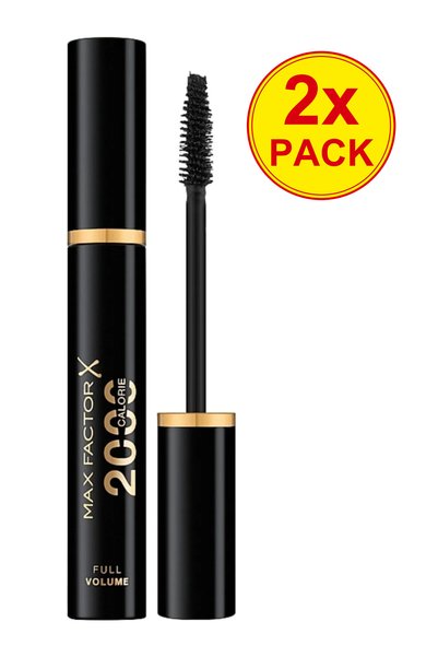 Max Factor Двойна опаковка спирала 2000 Calorie Volume 02 Черен/Кафяв, 9 мл