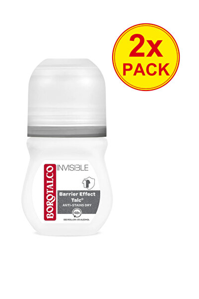 Borotalco Pachet 2x Deodorant roll-on Invisible 50ml