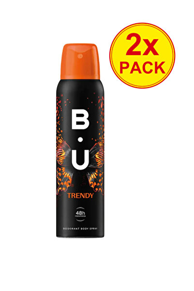 B&U Pachet 2x Deodorant spray BU Trendy pentru femei, 150 ml