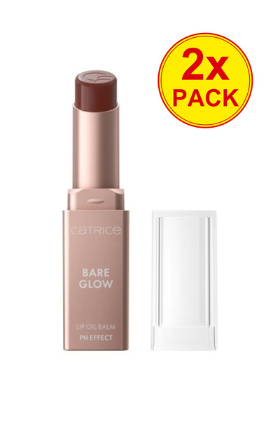 Catrice 2x PACK pH Effect Lip Oil Balm Bare Glow 020 Warm Mahogany, Catrice, 3 g