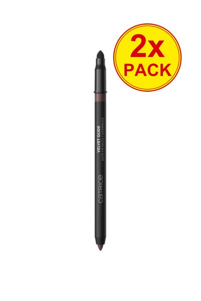 Catrice 2x PACK Matte and waterproof eyeliner Velvet Glide, 020 Hazel Edge, C...