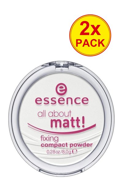 Essence Pachet de 2: Tot despre Matt! Pudră compactă fixatoare