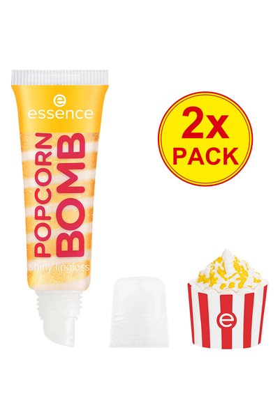 Essence Pachet 2x Luciu de buze strălucitor Popcorn Bomb 01 Dulce sau Sărat? ...