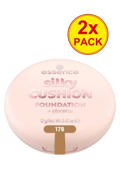Essence Pachet de 2x Fond de ten CUSHION Silky 178, Esență, 12 g