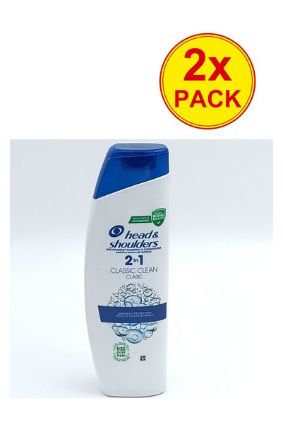Head & Shoulders PACHET 2x - ȘAMPUN 330ML 2 ÎN 1 CURĂȚARE CLASICĂ