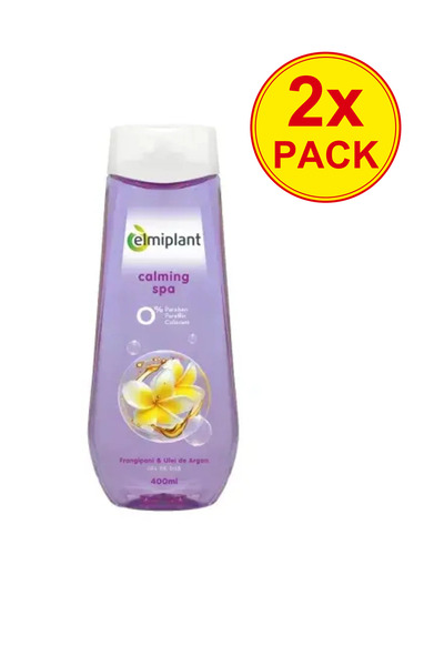 ELMIPLANT 2x PACK Gel de dus cu frangipani si ulei de argan 400ml