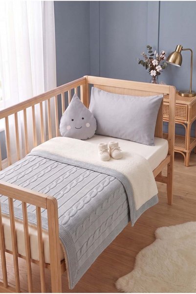 Minelya Home Collection طقم نوم ليليا جراي للأطفال مع هدية مكونة من 4 قطع من ...