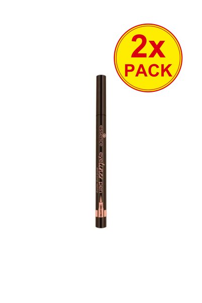 Essence 2x PACK Eyeliner Pen Extra Long-lasting 020 Brown
