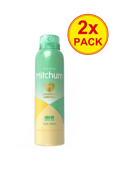 Mitchum Pachet 2x Deodorant antiperspirant spray Pure Fresh pentru femei