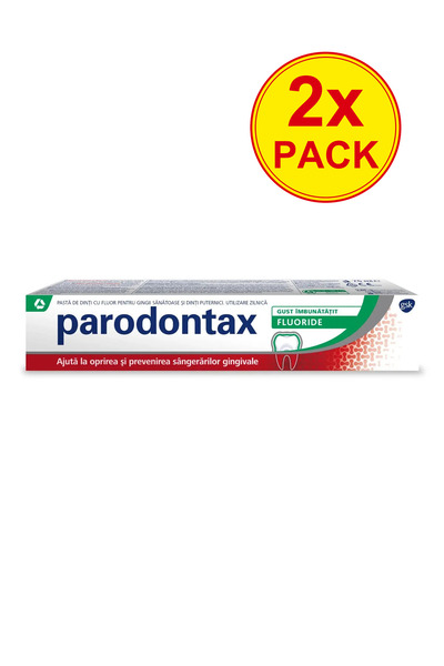 Parodontax 2x Pachet Pastă de dinți cu fluor 75 ML