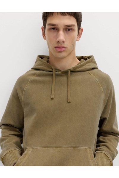 Marks & Spencer Saf Pamuklu Kapüşonlu Sweatshirt