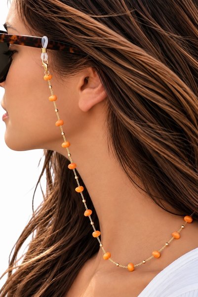 nftart.design سلسلة صغيرة مغطاة بالألوان - سلسلة نظارات ذهبية
