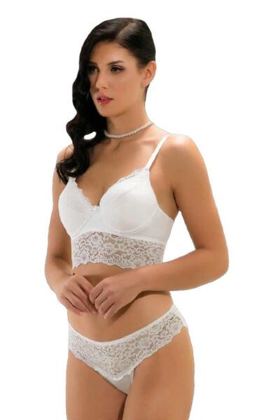 Şahinler 12100 Lace Non-Supported Bra Panties Set