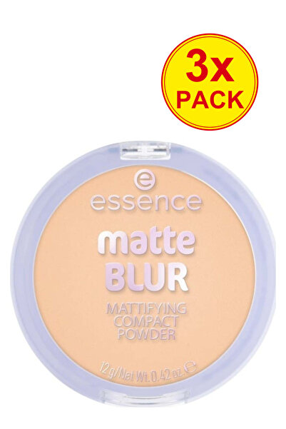 Essence 3x PACK BLUR MATTIFYING Compact Powder, 30, Essence, 12 g