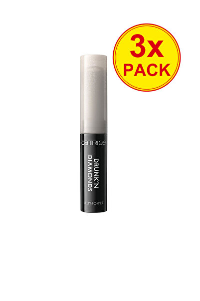 Catrice 3x PACK Jelly Drunk'n Diamonds eyeshadow topper #010-moonlight Glo...