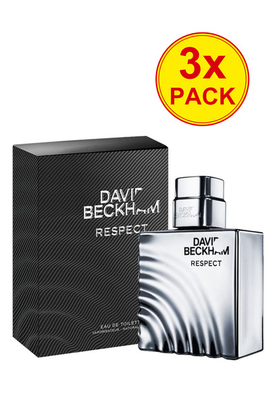 David Beckham 3x ΣΥΣΚΕΥΑΣΙΑ Respect Eau de Toilette , Ανδρικά, 40 ml