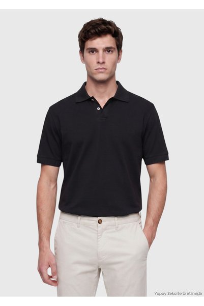 Ramsey Black Plain T-Shirt