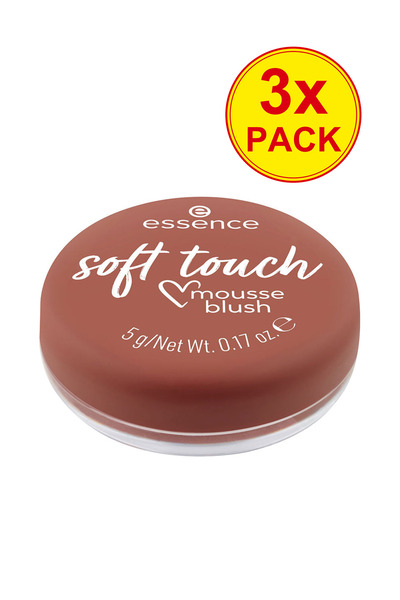 Essence 3x PACK Soft Touch Mousse Rouge #20 – Rustic Rouge, 5 G 5 gr