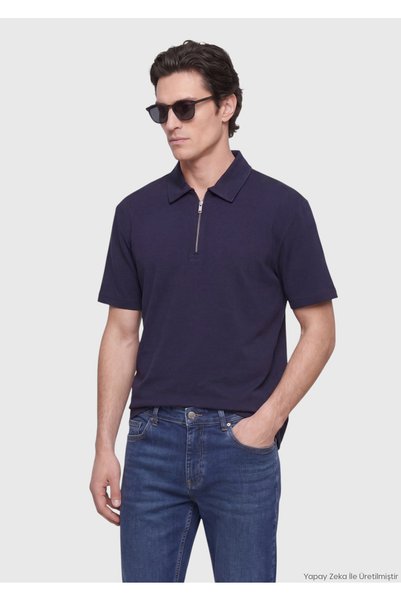 Ramsey Navy Blue Plain T-Shirt