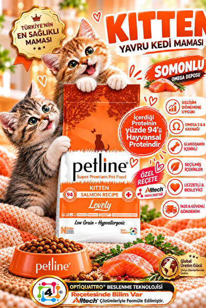 Petline Omega 3&6 Deposu, Glukosaminli, Probiyotikli Yavru ve Yetişkin Kedi M...