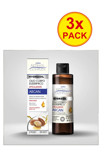 Retinol Complex 3x Πακέτο Λάδι Σώματος με Αργκάν και Γλυκά Αμύγδαλα - 200 ml