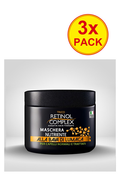 Retinol Complex Pachet de 3 Măști de păr cu extract de melc - 500 ml