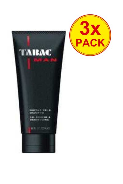 Tabac 3x Πακέτο Ανδρικό Αφρόλουτρο & Σαμπουάν, 200 ml