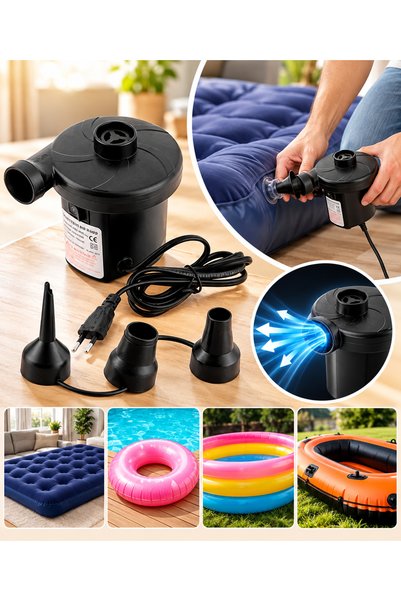 Trend Maison Pool Mattress Inflator Pump - with Car Lighter Socket and Electric