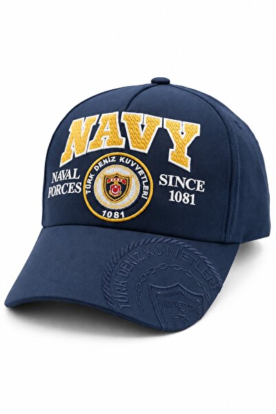 Port TÜRK DENİZ KUVVETLERİ TURKISH NAVAL FORCES 1081 İşlemeli Şapka
