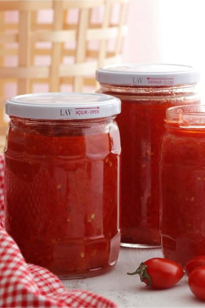LAV Coral Glass Jars, Set of 6, Medium Size 660 Ml, with Metal Lids (Food Storage/Pickle Jar)