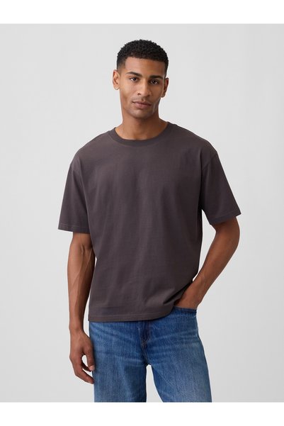 GAP Erkek Kahverengi VintageSoft Boxy T-Shirt