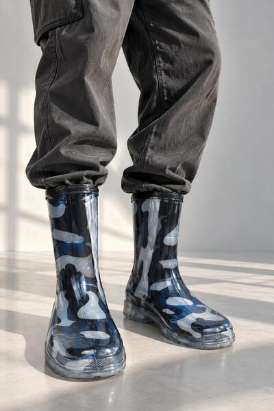 çizmeci Black Plastic Boots
