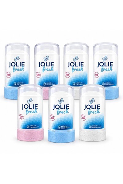 Jolie Fresh 7 Adet Doğal Deodorant Mineralli Roll-on Taş Deodorant Ter Kokusu...