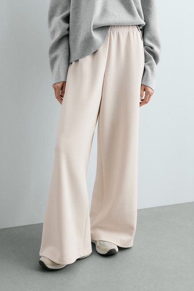 Oysho modal brushed piping düz pantolon