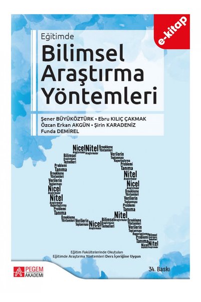 Pegem Akademi Yayıncılık Eğitimde Bilimsel Araştırma Yöntemleri (e-kitap)
