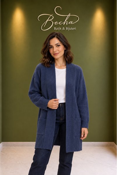 Becha Butik Knitted Long Cardigan