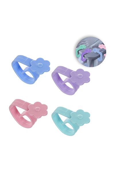 OEM Cleme din Plastic Flori Colorate Fixare Față de Masă – 4 buc. – Fixare Si...