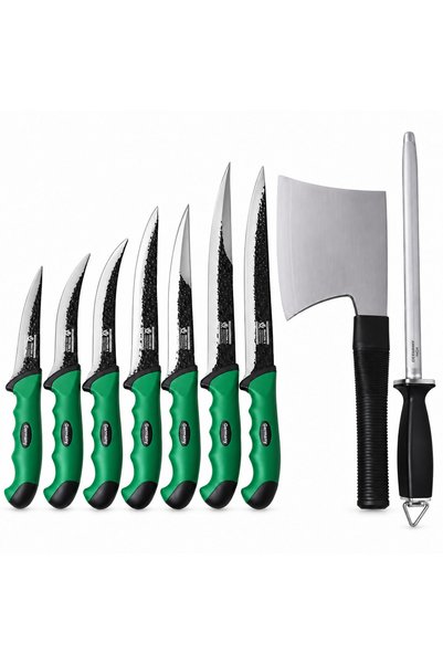 Rovitech Set Cutite Macelarie 9 Piese, 7 Cutite pentru Transare, Dezosare si ...